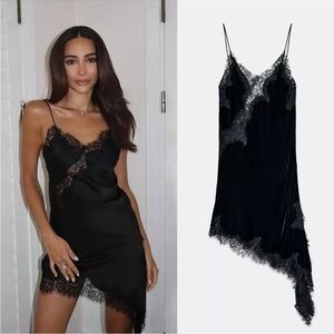 TREND ZARA NWT VIRAL VELVET LACE DRESS 

🚨FIRM PRICE NO DISCOUNT THIS DRESS